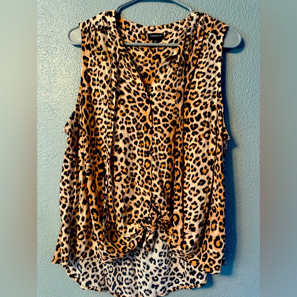 Torrid Leopard Print Sleeveless Top